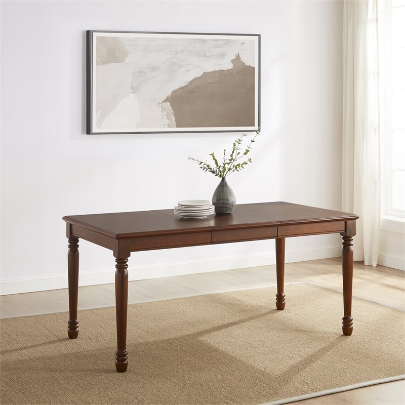 Crosley Furniture Shelby Dining Table in Dark Cherry