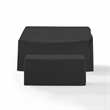 Crosley Furniture 2Pc Outdoor Furniture Cover Set in Black