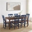 Crosley Furniture Shelby 7-Piece Dining Table Set For 6 in Navy