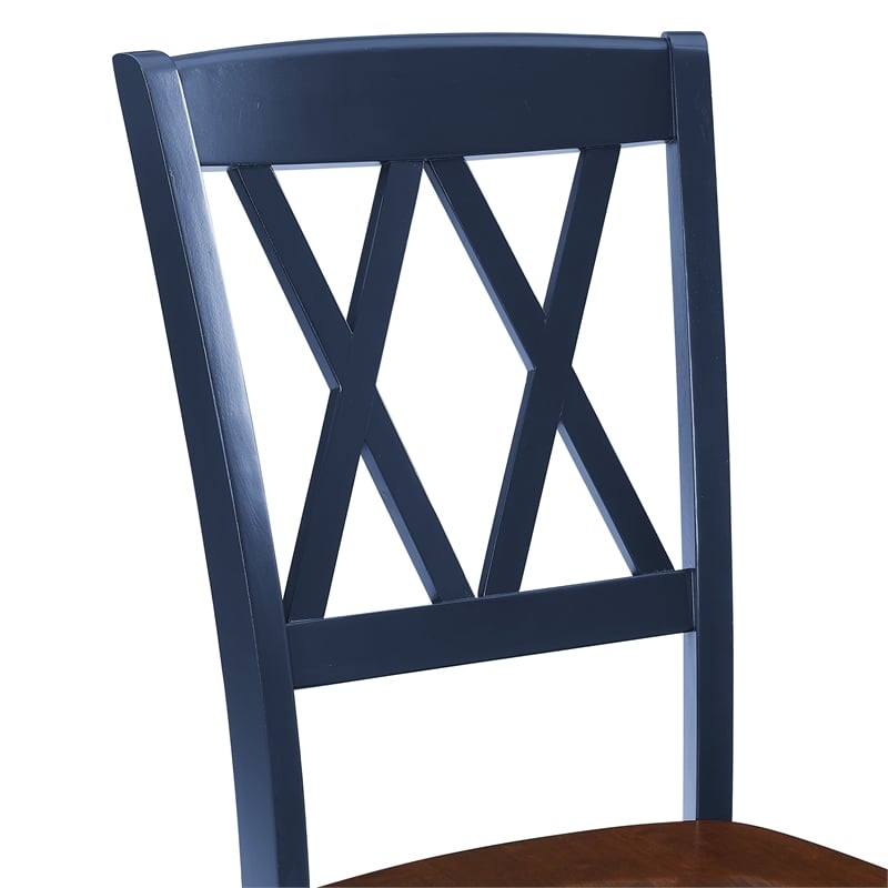 Crosley Furniture Shelby 7-Piece Dining Table Set For 6 in Navy