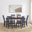 Crosley Furniture Shelby 7-Piece Dining Table Set For 6 in Navy