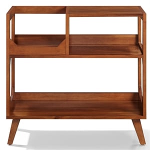 Asheville Medium Record Storage Console Walnut