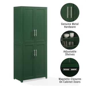 Crosley Furniture Savannah Tall Kitchen Storage Pantry in Green