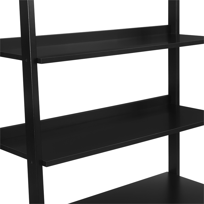 Crosley Furniture Landon Large Etagere Bookcase in Matte Black