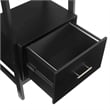 Crosley Furniture Landon Small Etagere Bookcase in Matte Black