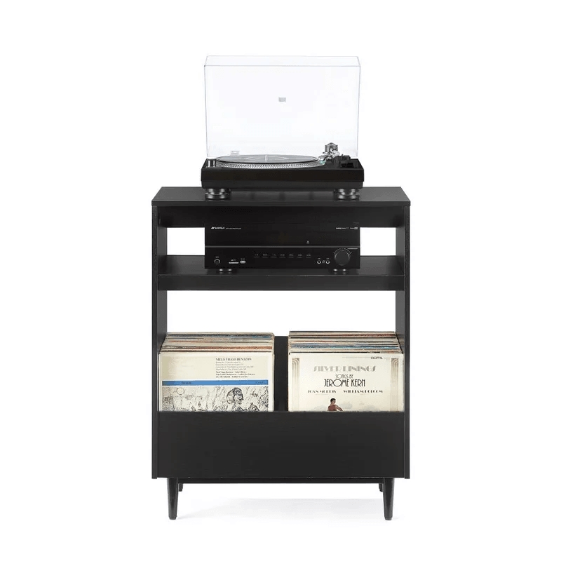 Crosley Furniture Liam Record Player Stand in Black