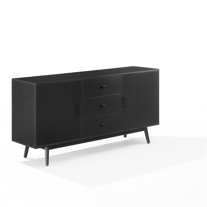 Crosley Furniture Lucas Sideboard in Black