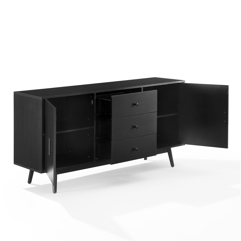 Crosley Furniture Lucas Sideboard in Black