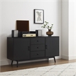 Crosley Furniture Lucas Sideboard in Black
