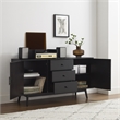 Crosley Furniture Lucas Sideboard in Black