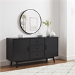 Crosley Furniture Lucas Sideboard in Black