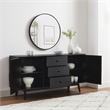 Crosley Furniture Lucas Sideboard in Black