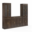 Crosley Furniture Stanton 3-Piece Sideboard And Glass Door Pantry Set in Coffee