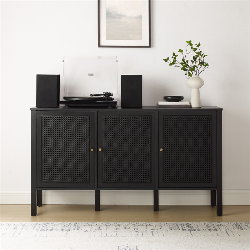 Crosley Furniture Perry Sideboard in Black