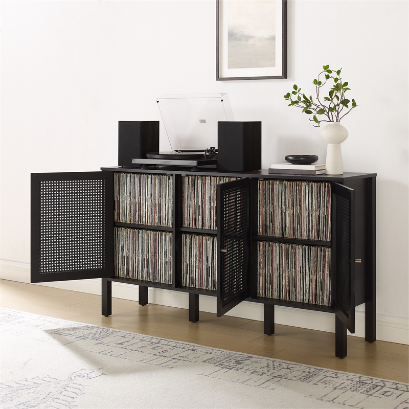 Crosley Furniture Perry Sideboard in Black