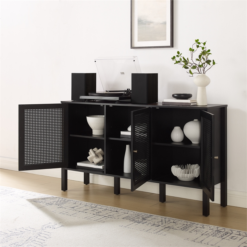 Crosley Furniture Perry Sideboard in Black