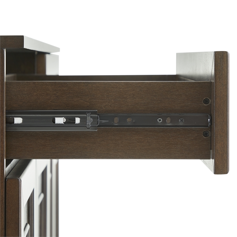 Crosley Furniture Stanton 3-Piece Sideboard And Pantry Set in Coffee