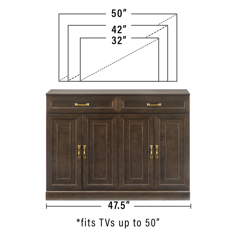 Crosley Furniture Stanton Sideboard in Coffee