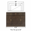 Crosley Furniture Stanton Sideboard in Coffee