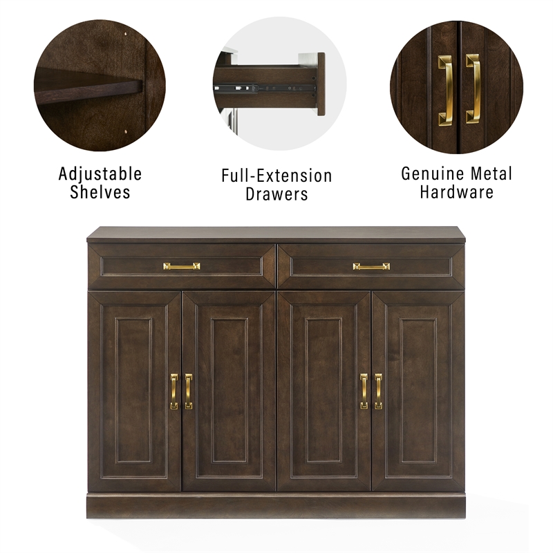Crosley Furniture Stanton Sideboard in Coffee