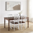 Crosley Furniture Shelby 5-Piece Dining Table Set in White