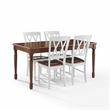 Crosley Furniture Shelby 5-Piece Dining Table Set in White