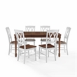 Crosley Furniture Shelby 7-Piece Dining Table Set in White
