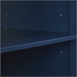 Crosley Furniture Silvia Stainless Steel Top Kitchen Island in Navy