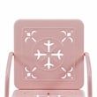 Crosley Furniture Azalea 2-Piece Retro Outdoor Chair Set in Pastel Pink Gloss