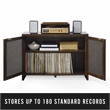 Crosley Furniture Kenji Record Storage Media Console in Dark Brown