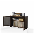 Crosley Furniture Kenji Record Storage Media Console in Dark Brown