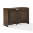 Crosley Furniture Kenji Record Storage Media Console in Dark Brown