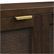 Crosley Furniture Kenji Record Storage Media Console in Dark Brown