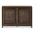 Crosley Furniture Kenji Record Storage Media Console in Dark Brown
