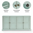 Crosley Furniture Holbrook Sideboard in Distressed Seafoam Blue