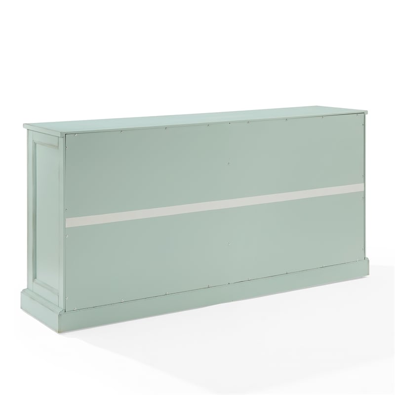 Crosley Furniture Holbrook Sideboard in Distressed Seafoam Blue