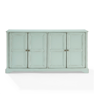Crosley Furniture Holbrook Sideboard in Distressed Seafoam Blue