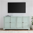 Crosley Furniture Holbrook Sideboard in Distressed Seafoam Blue