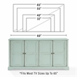 Crosley Furniture Holbrook Sideboard in Distressed Seafoam Blue