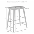 Crosley Furniture Maddox 2-Piece Counter Height Bar Stool Set in Slate