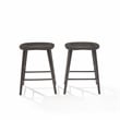 Crosley Furniture Maddox 2-Piece Counter Height Bar Stool Set in Slate
