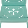 Crosley Furniture Azalea 2-Piece Retro Outdoor Chair Set in Aqua Gloss