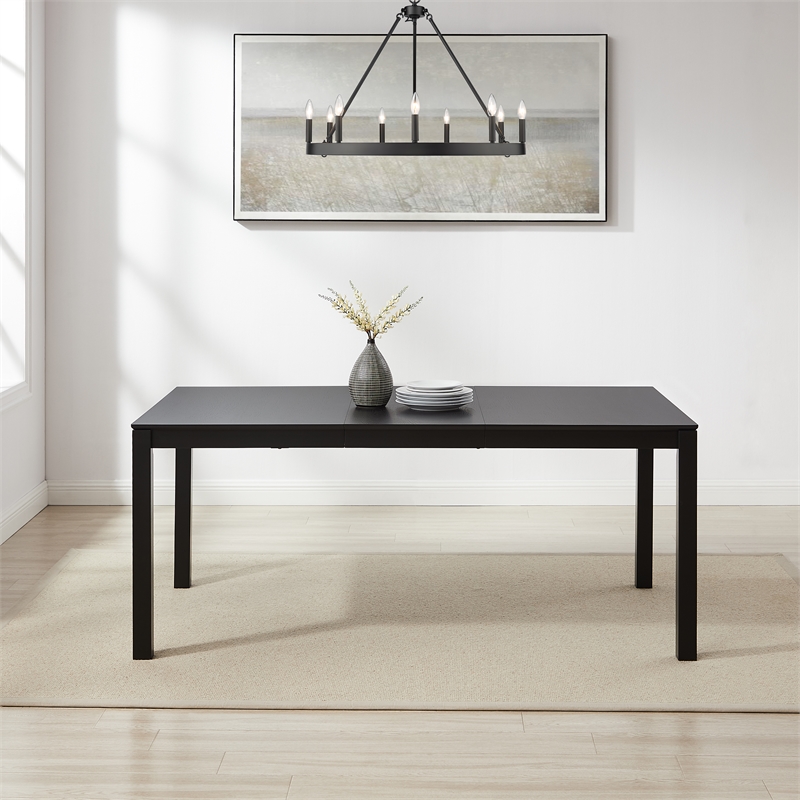 Crosley Furniture Greer Dining Table in Black Ash