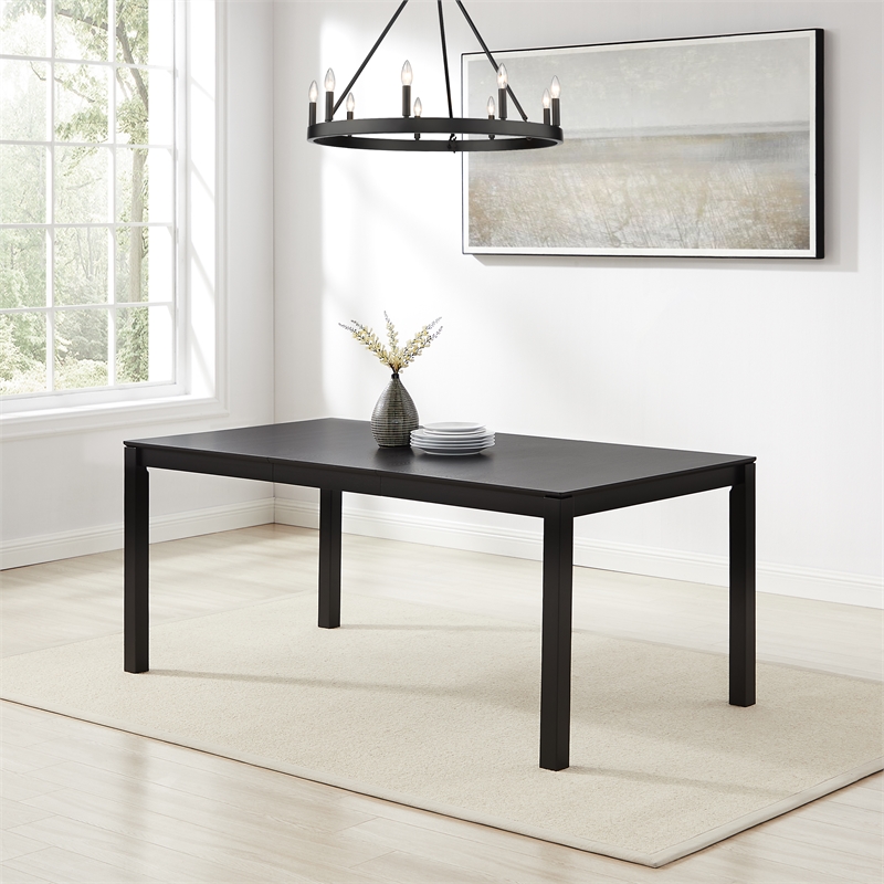 Crosley Furniture Greer Dining Table in Black Ash