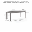 Crosley Furniture Greer Dining Table in Black Ash