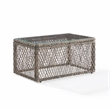Crosley Furniture Granite Bay Wicker Outdoor Coffee Table in Creme/Stone