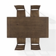 Crosley Furniture Joanna 5-Piece Dining Table Set in Dark Oak