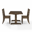 Crosley Furniture Joanna 5-Piece Dining Table Set in Dark Oak