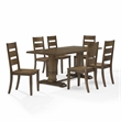 Crosley Furniture Joanna 7-Piece Dining Table Set in 6 Dark Oak
