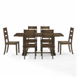 Crosley Furniture Joanna 7-Piece Dining Table Set in 6 Dark Oak